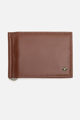 VAN HEUSEN Men Casual Brown Genuine Leather Wallet(1 Card Slot)