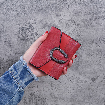 KRAPTICK Women Casual Red Artificial Leather Wallet(7 Card Slots)