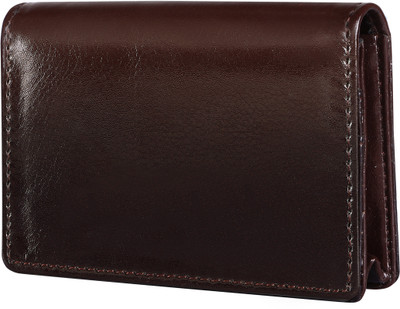 PARTH ENTERPRISE Men & Women Casual Brown Artificial Leather Card Holder(20 Card Slots)