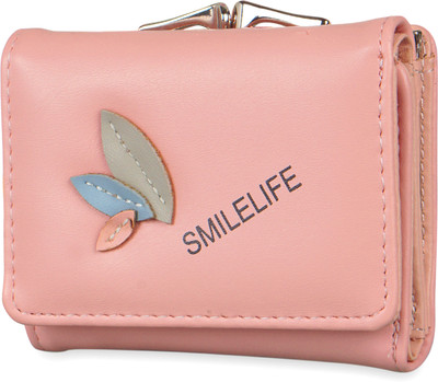 NFI essentials Women Casual Pink Artificial Leather Wallet(7 Card Slots)