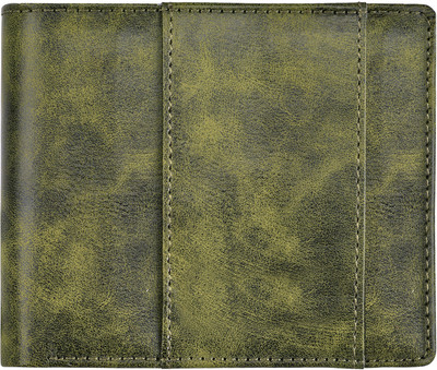 RJR Men Casual, Evening/Party, Formal Green Artificial Leather Wallet(5 Card Slots)