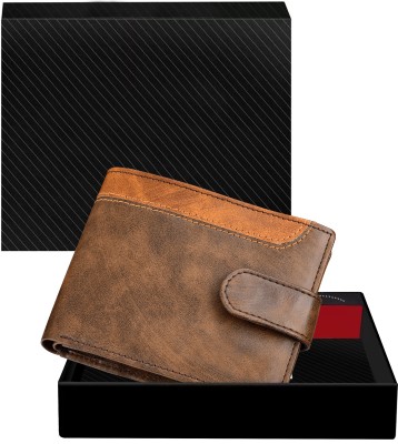WELTWORLD Men Casual, Evening/Party, Formal Brown, Tan Artificial Leather Wallet(3 Card Slots)