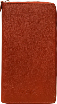 ABYS Genuine Leather Passport Holder | Travel Document Organizer for Men and Women(Brown)