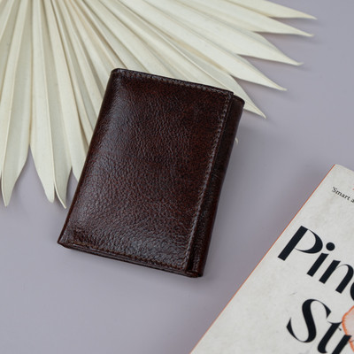 Rich Born Men Formal Brown Genuine Leather Wallet(6 Card Slots)