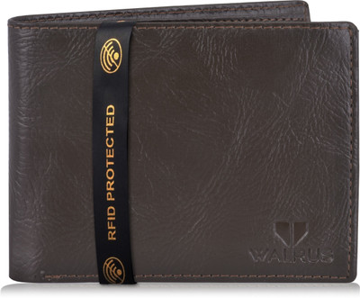 Walrus Men Brown Artificial Leather Wallet(6 Card Slots)