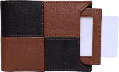 ROCKZONE Men Travel, Formal Tan, Black Artificial Leather Wallet(7 Card Slots)