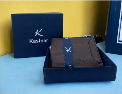 Kastner Men Formal Brown Artificial Leather Wallet(2 Card Slots)