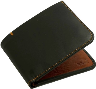 Leder Street Men Trendy, Evening/Party Black Genuine Leather Wallet(8 Card Slots)