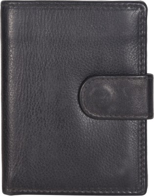 Leatherman Fashion Men & Women Casual, Formal, Travel, Evening/Party Black Genuine Leather Wallet(1 Card Slot)