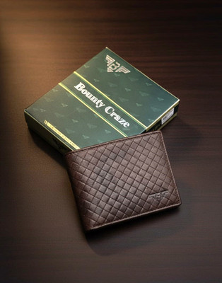 Bounty Craze Men Casual, Ethnic, Formal, Evening/Party, Trendy, Travel Brown Genuine Leather Wallet(8 Card Slots)