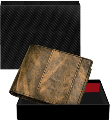 KAVRIXA Men Casual, Evening/Party, Formal Brown Artificial Leather Wallet(5 Card Slots)