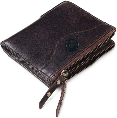 Cotnis Men Trendy, Formal, Travel Brown Genuine Leather Wallet(6 Card Slots)