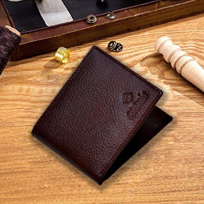 Cotnis Men Casual, Formal, Evening/Party Brown Genuine Leather Wallet(8 Card Slots)