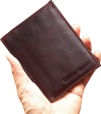 Leder Boat Men Casual Brown Genuine Leather Card Holder(5 Card Slots)