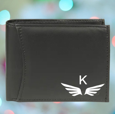 KEYUR Men Casual Black Artificial Leather Wallet(6 Card Slots)