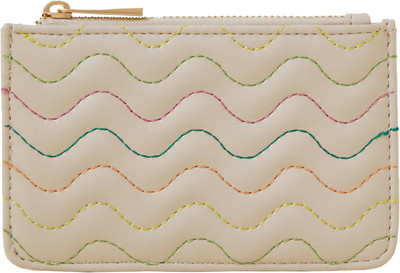 ACCESSORIZE LONDON Women Casual White Artificial Leather Card Holder(5 Card Slots)