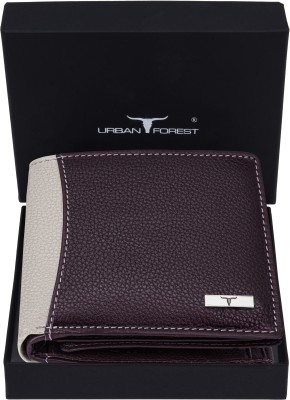 URBAN FOREST Men Brown Genuine Leather Wallet(8 Card Slots)