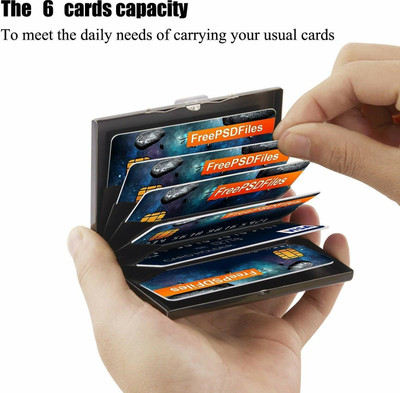 Style 98 6 Card Holder(Set of 1, Black)