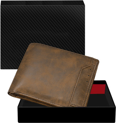 PARTH ENTERPRISE Men Casual, Evening/Party, Formal Brown Artificial Leather Wallet(7 Card Slots)