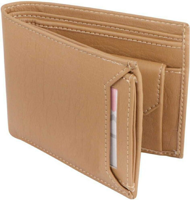 gustave Men Casual Beige Artificial Leather Wallet(10 Card Slots)