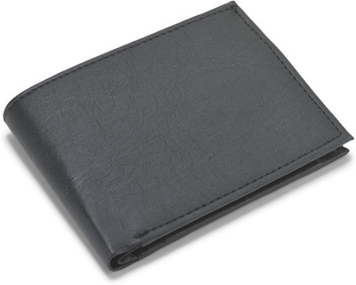 BE DIVINE Men Casual Black Artificial Leather Wallet(6 Card Slots)