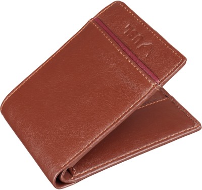 USL Men Casual, Trendy, Formal Tan Genuine Leather Wallet(4 Card Slots)