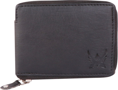 Ruhi Men Trendy, Formal Black Artificial Leather Wallet(3 Card Slots)