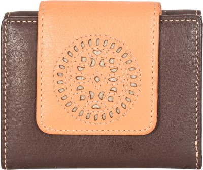 Leatherman Fashion Women Casual, Evening/Party, Trendy, Travel Brown Genuine Leather Wallet(5 Card Slots)