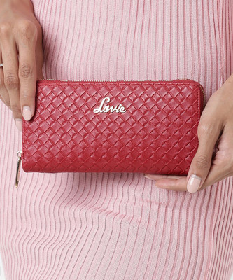 LAVIE Women Casual Red Artificial Leather Wallet(6 Card Slots)
