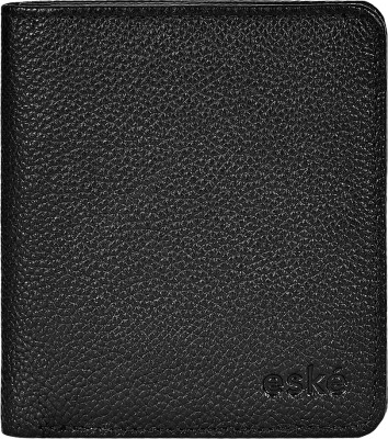 eske Men & Women Casual, Formal, Travel Black Genuine Leather Card Holder(5 Card Slots)