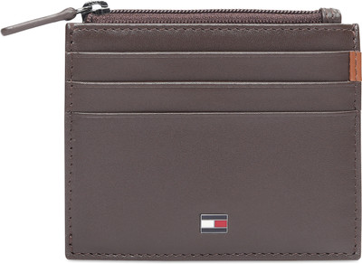 TOMMY HILFIGER Men Casual, Formal Brown Genuine Leather Card Holder(6 Card Slots)
