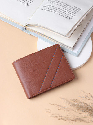 KILLER Men Casual Tan Artificial Leather Wallet(5 Card Slots)