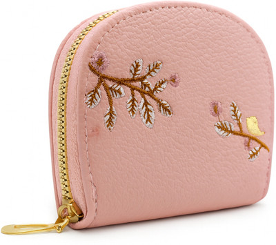 valerie Women Pink Artificial Leather Wallet(8 Card Slots)