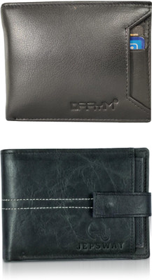 VIAZ VENTURES Men Casual, Formal, Trendy, Evening/Party, Travel Black, Black, Black Artificial Leather Wallet(5 Card Slots, Pack of 2)