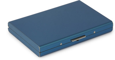 Kan Men & Women Casual Blue Aluminium Card Holder(6 Card Slots)