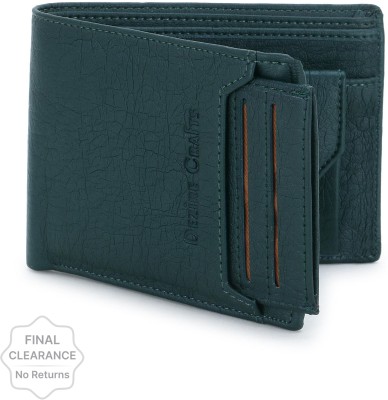 DEZiRE CRAfTS Men Casual, Ethnic, Evening/Party, Travel, Formal, Trendy Green Artificial Leather Wallet(8 Card Slots)