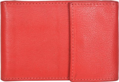 Leatherman Fashion Women Casual, Formal, Travel, Evening/Party Red Genuine Leather Wallet(2 Card Slots)