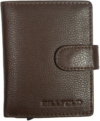 Bill Fold Men Casual, Travel, Formal Brown Genuine Leather Card Holder(7 Card Slots)