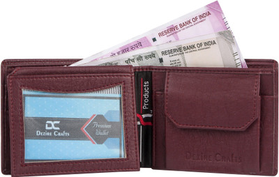 DEZiRE CRAfTS Men Trendy, Evening/Party, Casual, Formal, Travel Brown Artificial Leather Wallet(5 Card Slots)