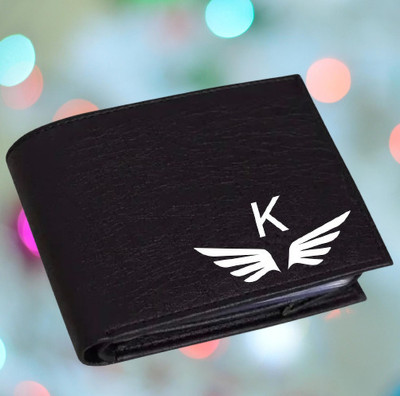 KEYUR Men Casual Black Artificial Leather Wallet(10 Card Slots)