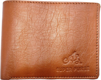 dk wallet Men Trendy Tan Artificial Leather Wallet(6 Card Slots)