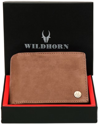 WILDHORN Men Casual Tan Genuine Leather Wallet(5 Card Slots)