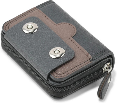 BE DIVINE Men & Women Casual, Travel, Formal, Trendy Black Artificial Leather Card Holder(15 Card Slots)