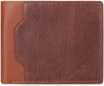 The CLOWNFISH Men Brown Genuine Leather Wallet(3 Card Slots)