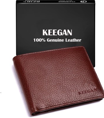 KEEGAN Men Casual, Formal, Trendy, Evening/Party Brown Genuine Leather Wallet(8 Card Slots)