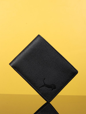 Wildedge Men Casual Black Artificial Leather Wallet(6 Card Slots)