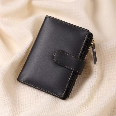 JND Girls Casual Black Artificial Leather Wallet(8 Card Slots)