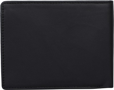 CADEAU Men Casual Black Artificial Leather Wallet(5 Card Slots)