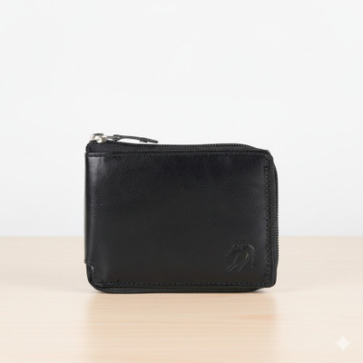 VEMILIO Men & Women Casual, Travel, Trendy, Formal Black Artificial Leather Wallet(3 Card Slots)