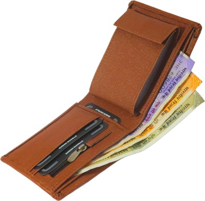 Strong Horns Men Formal, Casual Brown Artificial Leather Wallet(12 Card Slots)